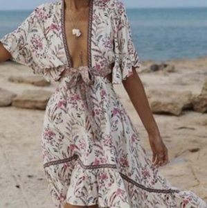Spell Bound Bohemian Floral High Low Dress